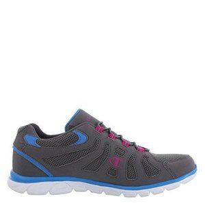 Girls Sneakers Champion Kids 5 Solstyce Gray Blue Mesh Stretch Laces Shoes